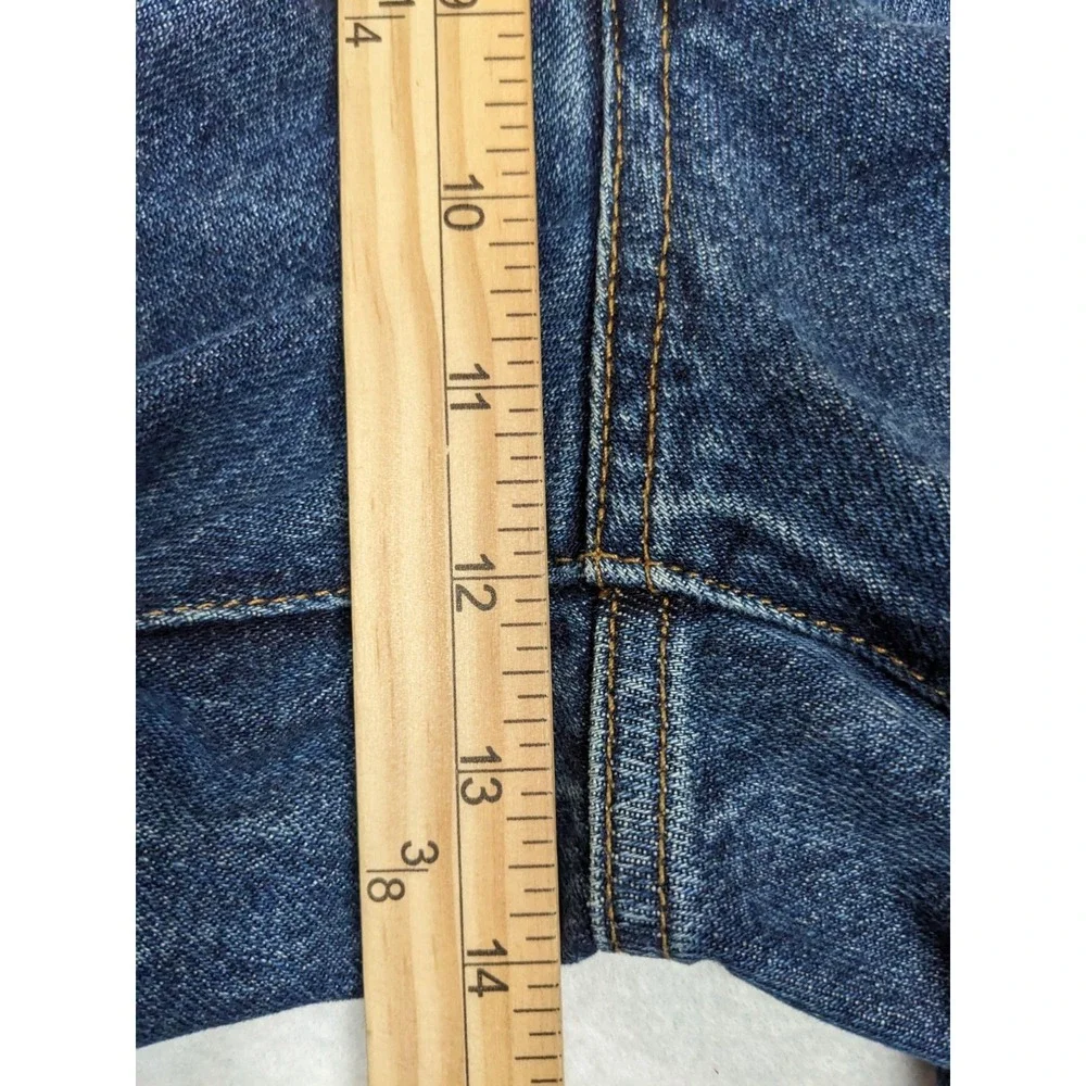 Lands End Square Rigger Mens Jeans Size 40 x 28.5 Traditional Fit Cotton Blue